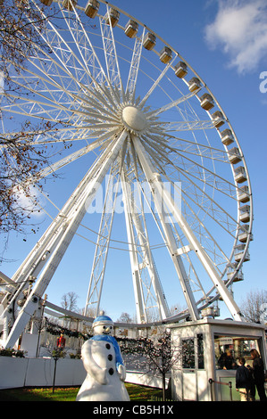 Roue d'observation géante à 'Winter Wonderland' Hyde Park, City of Westminster, London, Greater London, Angleterre, Royaume-Uni Banque D'Images