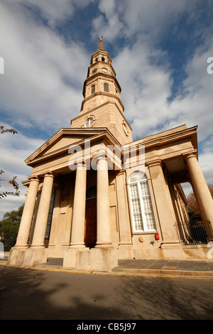 St Philip's Episcopal Church à Charleston, Caroline du Sud Banque D'Images
