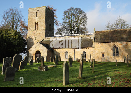 Eglise de Saint-André, Bolam, près de Scarborough, North East England, UK Banque D'Images