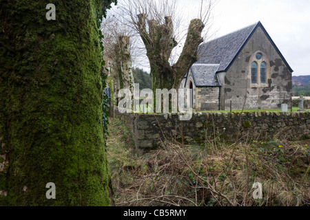 L'église de saint Colomba à Gruline, Ile de Mull, en Ecosse. Banque D'Images