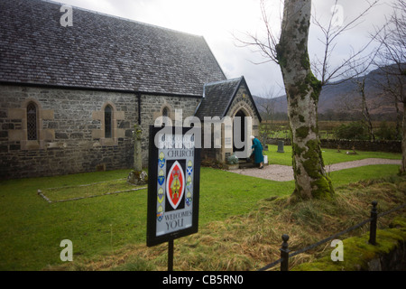 L'église de saint Colomba à Gruline, Ile de Mull, en Ecosse. Banque D'Images