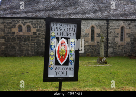 L'église de saint Colomba à Gruline, Ile de Mull, en Ecosse. Banque D'Images