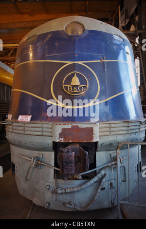 Le B&O NO EA511937, voiture voyageurs Works, B&O Railroad Museum, Baltimore, Maryland. Banque D'Images