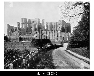 Le château de Kenilworth Warwickshire Angleterre Tudor Norman palais royal Renaissance bâtiment classé monument prévue Banque D'Images