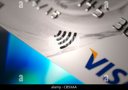 Symbole de la carte de crédit sans contact Banque D'Images