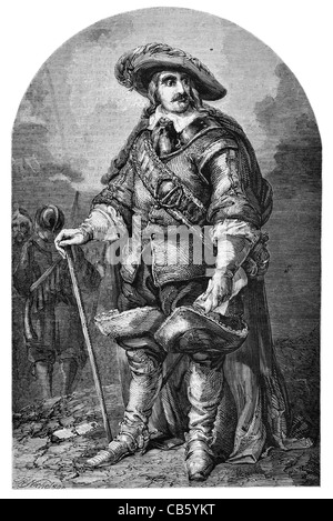 Oliver Cromwell militaire anglais leader politique républicain monarchie lord protecteur du Commonwealth New Model Army commandant Banque D'Images
