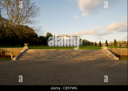 Au Manoir Oldway à à partir de la partie inférieure de la jardin le jardin. Banque D'Images