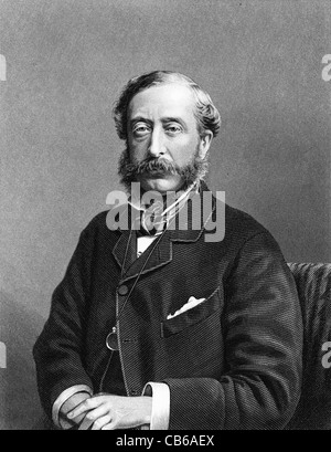 Henry Howard Molyneux Herbert, 4e comte de PC de Caernarvon, DL, FSA, FRS (1831 - 1890) homme politique conservateur britannique Banque D'Images