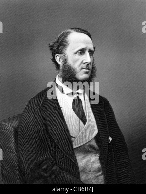 Dudley Francis Stuart Ryder MP, 3e comte de PC Harrowby, DL, JP (1831 - 1900) était un homme politique conservateur britannique victorienne Banque D'Images