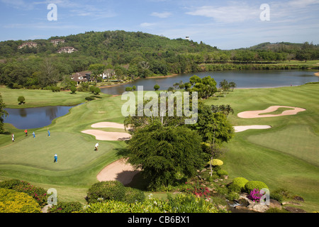 La Thaïlande, Phuket, Blue Canyon Golf Course Banque D'Images