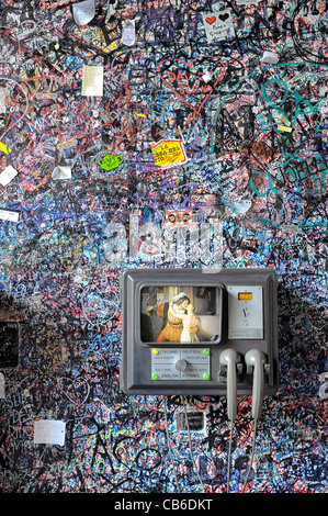 Mur avec des messages romantique à la maison de Juliette - Roméo et Juliette. Vérone, Italie Banque D'Images