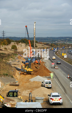 Près de l'autoroute M25 Uppminster, Essex, Angleterre du Sud-Est Banque D'Images