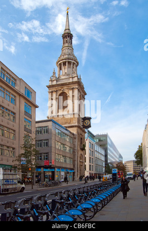 St Mary Le Bow, Cheapside,Ville de Londres Banque D'Images