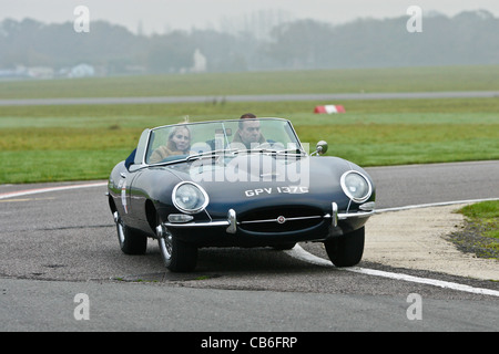 E-type Jaguar voiture de sport Banque D'Images