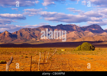 Vue sur la station de Merna Mora Moralana Scenic Route de la plage de Wilpena Pound les Flinders en Australie du Sud Banque D'Images