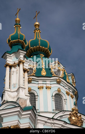 Le livre vert baroque église St Andrews en dôme ou de la cathédrale de St Andrews Kiev Ukraine Banque D'Images