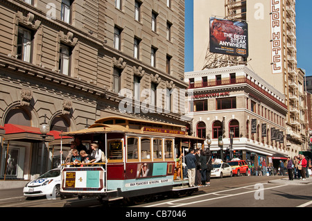 Cable Cars de San Francisco Municipal Railway California United States of America Banque D'Images