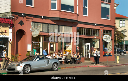 Bridgeway Cafe Bar restaurant Sausalito San Francisco Californie, États-Unis d'Amérique États-Unis d'Amérique Banque D'Images