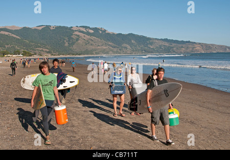 Bolinas Stinson Beach Surf Surf Californie Californie United States Banque D'Images