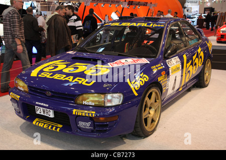 Subaru Impreza WRC - Vainqueur de la voiture de rallye de Monte Carlo 1997, représenté à l'Essen Motor Show d'Essen, Allemagne, le 29 novembre Banque D'Images