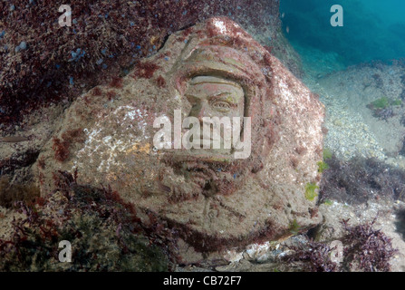 Le cosmonaute Youri Gagarine à la première sculpture dans le monde sous-chefs musée' Alley ou Atlantis soviétique Banque D'Images