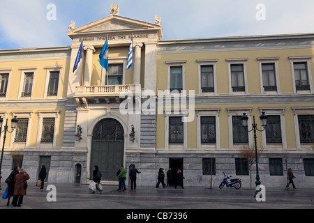 Grèce Athènes, la banque nationale de Grèce Banque D'Images