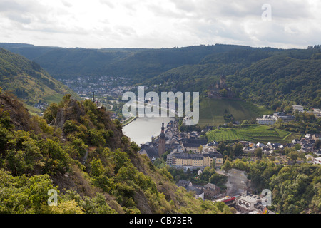 Moseldalen, vallée de la Moselle, Cochem (Allemagne) Banque D'Images