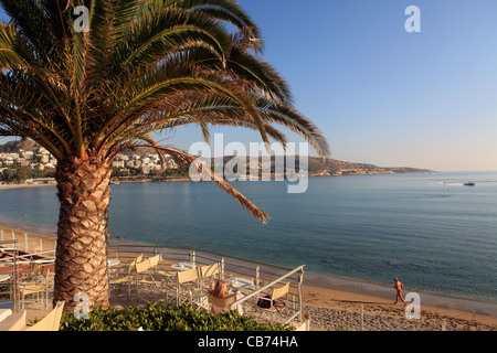 Grèce Athènes vouliagmeni la plage en hiver Banque D'Images