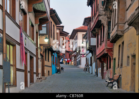 Odunpazarı maisons traditionnelles turques Turquie Eskişehir Banque D'Images