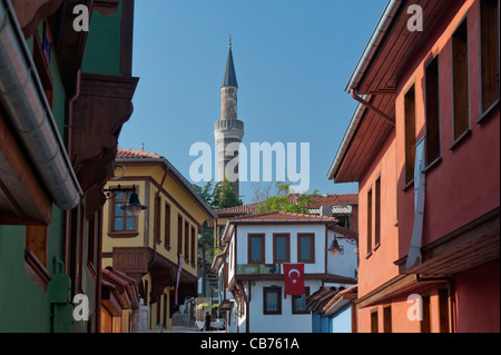 Odunpazarı maisons traditionnelles turques Turquie Eskişehir Banque D'Images