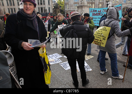 Les manifestants, les grévistes du secteur public occupent une partie du mouvement de Londres, la Cathédrale St Paul, Ville de London, UK Banque D'Images