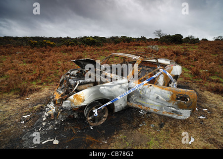 Une Mazda MX5 à Dartmoor, dans le Devon, Royaume-Uni. Banque D'Images