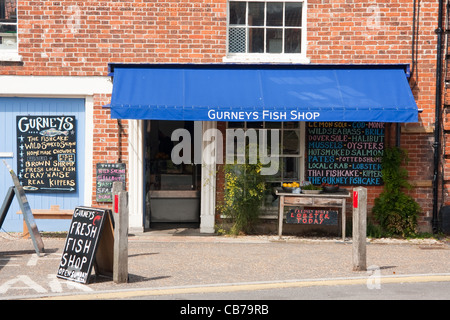 Gurney's Fish Shop, Burnham Market, Norfolk Banque D'Images