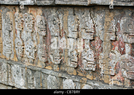 Détail ruine, Chichen Itza, Mexique Banque D'Images