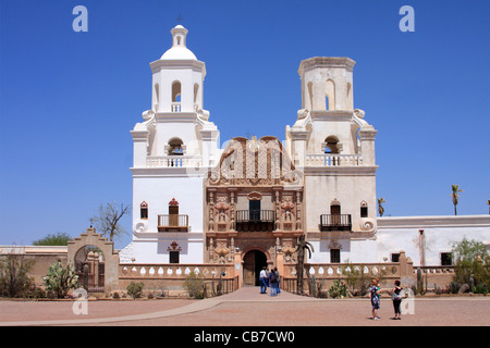 Mission San Xavier del Bac, Tucson, Arizona, USA Banque D'Images