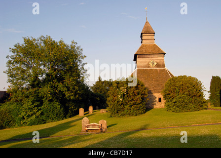 L'église St Mary sur l'horloge du beffroi séparé Pembridge Herefordshire Angleterre UK Banque D'Images