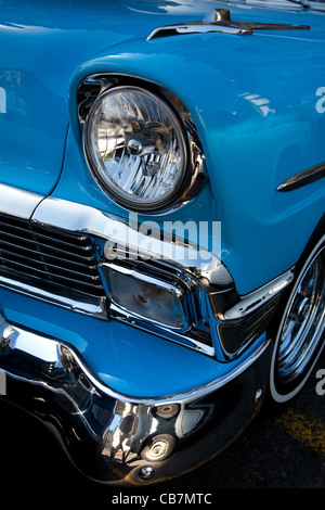 Une Chevrolet 1955 Détails, La Havane (La Habana, Cuba) Banque D'Images