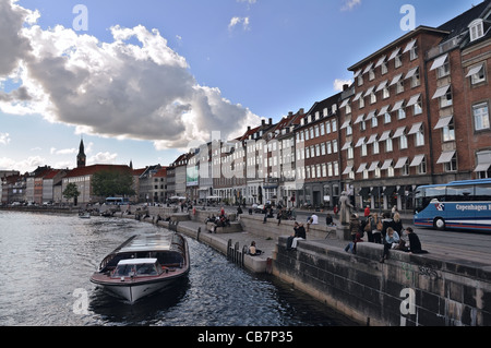 Copenhague : Gammel Strand street et embankment Banque D'Images