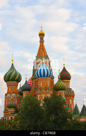 La Cathédrale Saint-Basile sur la Place Rouge, Moscou, Russie Banque D'Images