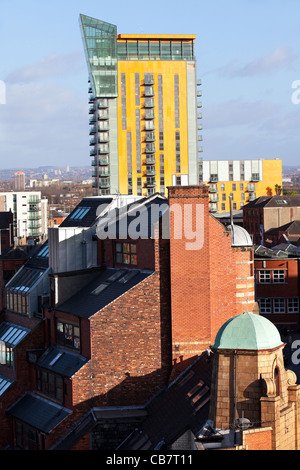 La ligne de toit ou des toits de Manchester - Quai Grue Place ou Skyline Centre, au nord, trimestre, Manchester, UK Banque D'Images