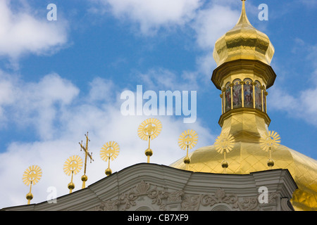 Cathédrale de la Dormition, Laure de Pechersk de Kiev, UNESCO World Heritage Site, Kiev, Ukraine Banque D'Images