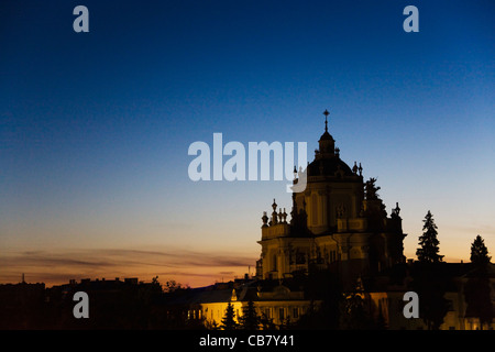 La Cathédrale Saint George, Lviv, Ukraine Banque D'Images