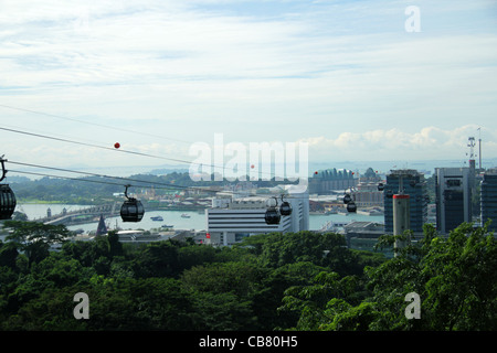 Singapour jewel cable car Banque D'Images