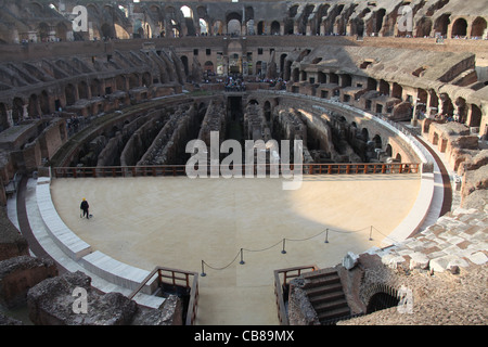 Reconstruit à l'arène du Colisée à Rome Banque D'Images