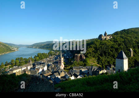 Bacharach am Rhein, Burg Stahleck, Mittelrheintal, Rheinland-Pfalz, Deutschland Banque D'Images