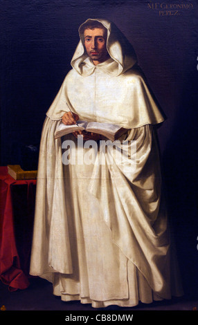 Frère Jeronimo Perez, par Francisco de Zurbaran, vers 1630, l'Académie Royale de San Fernando, Madrid, Espagne, Europe, Banque D'Images