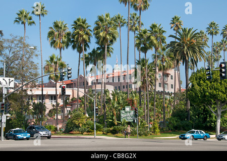 Hollywood en Californie Le Beverly Hills Hotel est un luxueux hôtel cinq étoiles, Banque D'Images