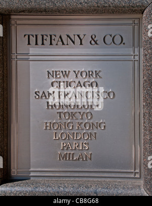 Tiffany & Co magasins boutiques de Rodeo Drive Beverly Hills Los Angeles California United States Banque D'Images