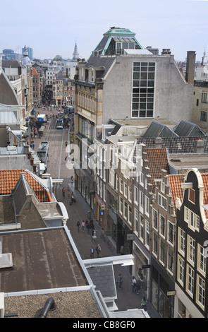 Vue depuis le Metz & Co. Metz & Co. sur le toit du grand magasin Cafe de la Leidsestraat / Keizersgracht, Amsterdam, Pays-Bas Banque D'Images