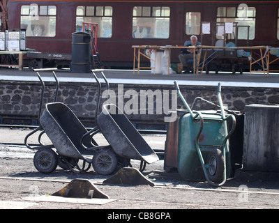 La gare de Minehead, Somerset, UK Banque D'Images